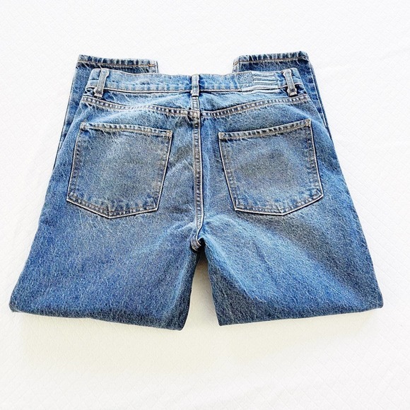 Revice Mom Jeans Distressed Vintage Wash Denim Button Fly SZ28 - Picture 3 of 9